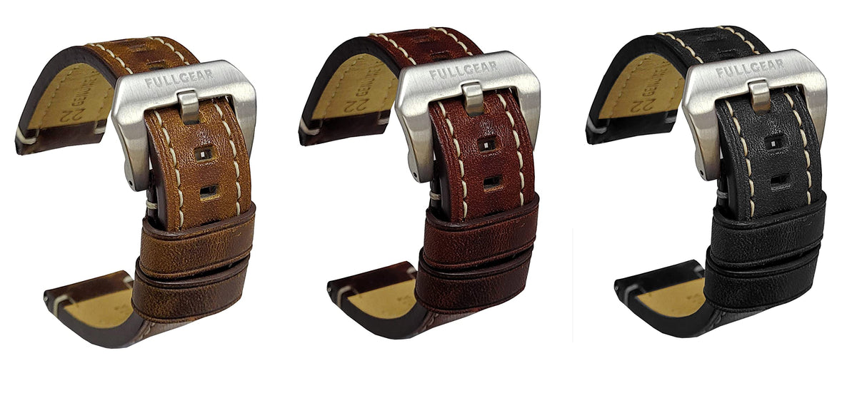 FullGear Oil Leather Strap 22mm